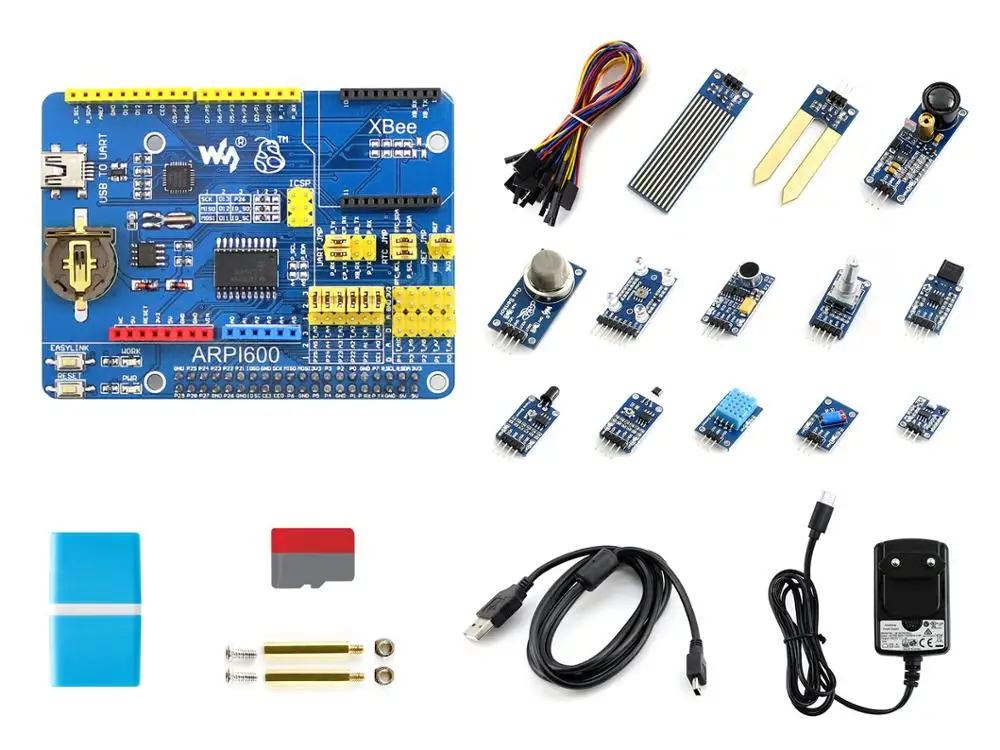 Raspberry Pi 4 Модель B комплект датчиков, с 13 популярными датчиками s - Комплект: Комплект 2