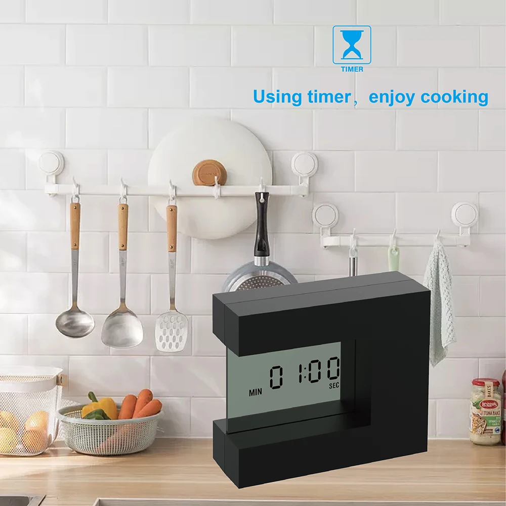 Electronic Desktop LCD Calendar Alarm clock with Indoor Thermometer & Count Down Kitchen Timer for home office table watch digital clock table clock lcd digital clock digital desk clock digital table clock