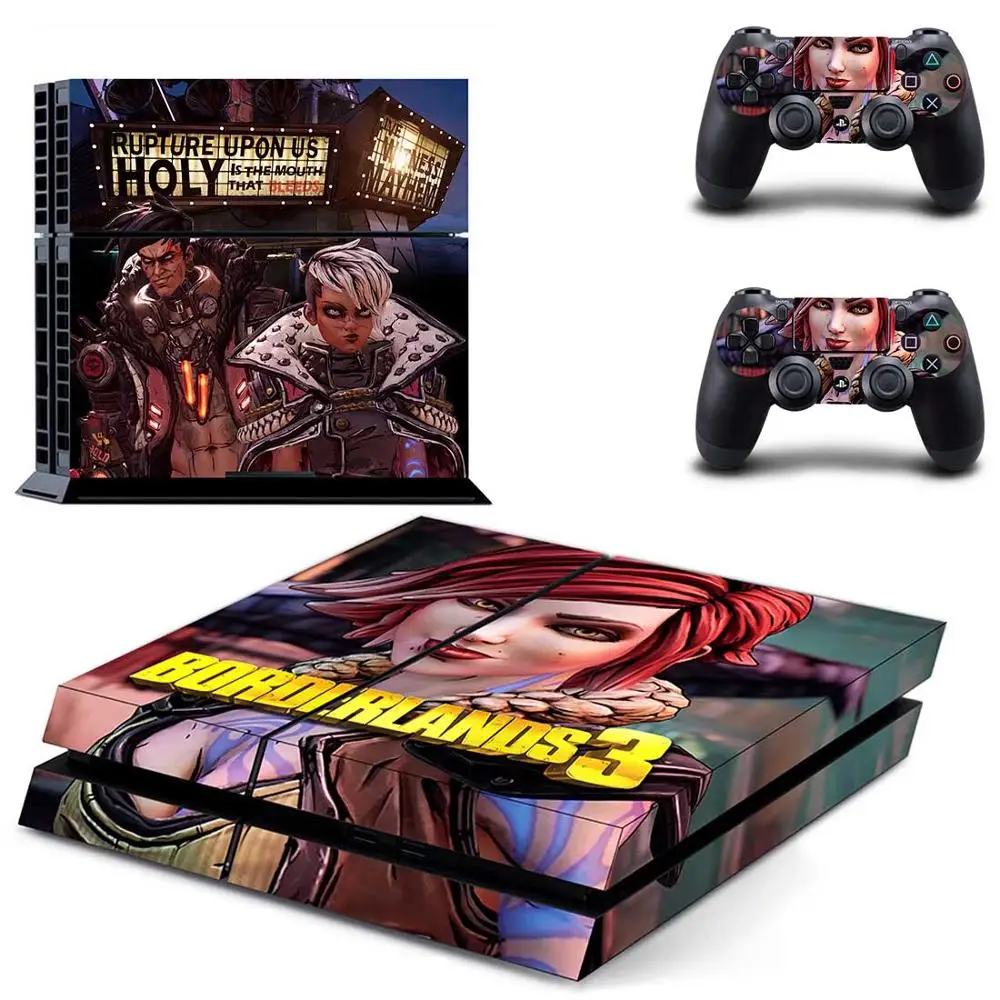 Наклейка s borderland 3 PS4 кожа PS 4 виниловая наклейка наклейки Play station 4 Pegatinas для консоли playstation 4 и 2 контроллера - Цвет: GYTM2630