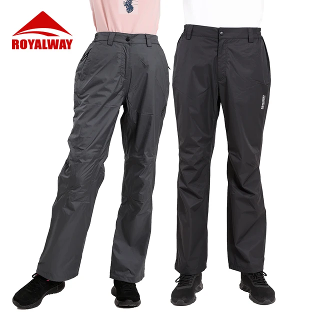 US $13.49 ROYALWAY Outdoor Travel Couple Pants Waterproof Camping Hiking Fishing Mountaineering Pants Lovers 