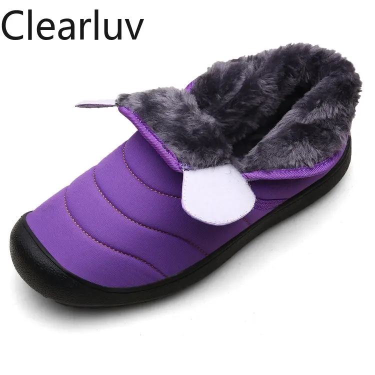 

Winter warm ankle boots plush non-slip soft bottom snow boots dr martens women punk doc martens women flat bottom couple boots