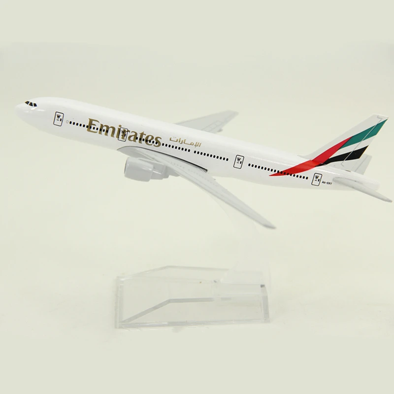 16 см 1:400 Масштаб Самолеты Boeing 777-300 Emirates Airlines модель самолета Модель самолета Коллекционная модель украшения подарки