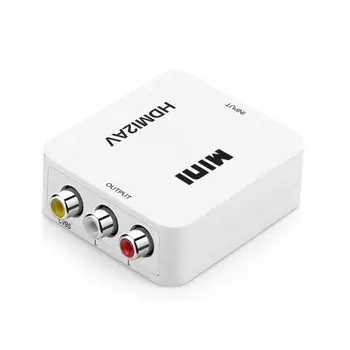 

1080p Hdmi Mini Vga To Rca Av Composite Adapter Converter Pc Converter Cvbs Audio Hdtv To 3.5mm Plus Audio / Vga2av With Y1D5