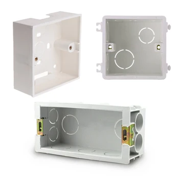 

New 86X86 PVC Junction Box Wall Mount Cassette For Switch Socket Base