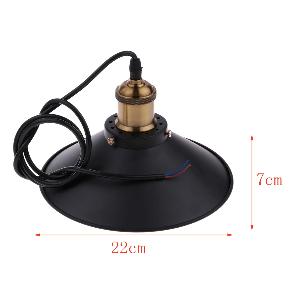 Retro Metal Iron Lampshade Ceiling Lamp Light Shade Pendant Chandelier Fitting