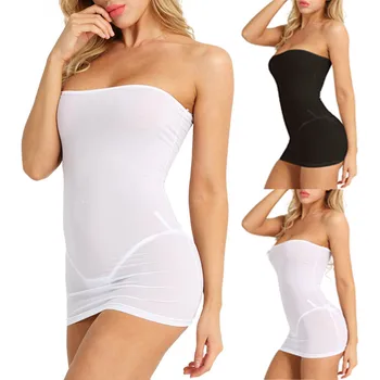 

Women Bodycon Cocktail Party See-through Mini Dress Nightwear Erotic Underwear FJSL