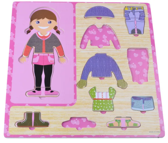 Деревянные головоломки Huanyi для мальчиков и девочек, сменные игрушки, детские развивающие