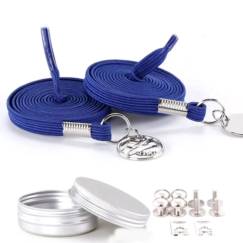 dark blue Быстро и легко эластичные шнурки ленивые шнурки без шнурков Мужская обувь шнурки одной рукой ленивые шнурки для кроссовок - Цвет: dark blue