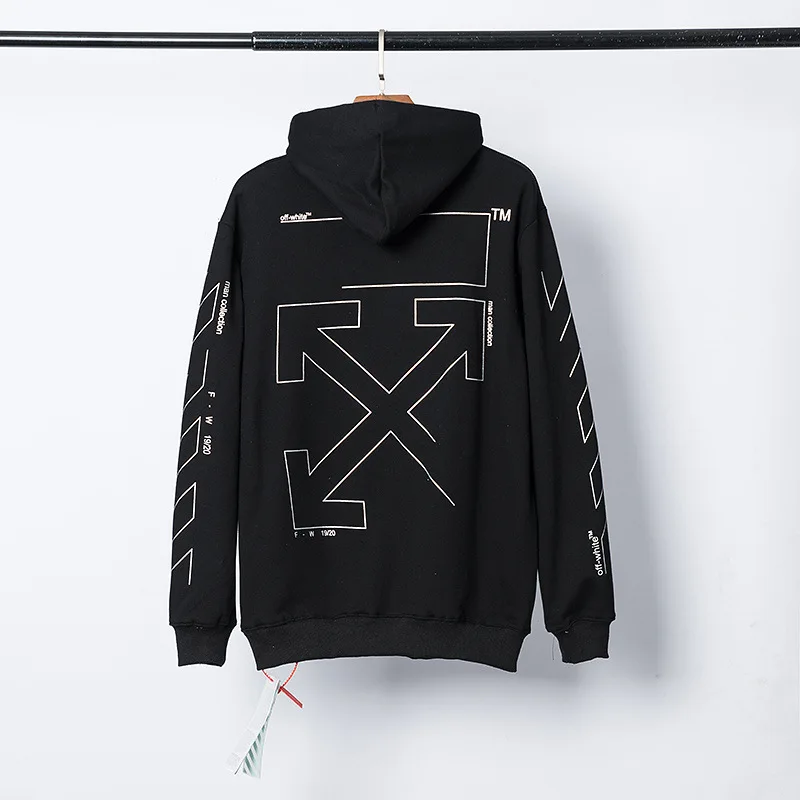 OFF-WHITE OW короткий угол стрелка печати балахон