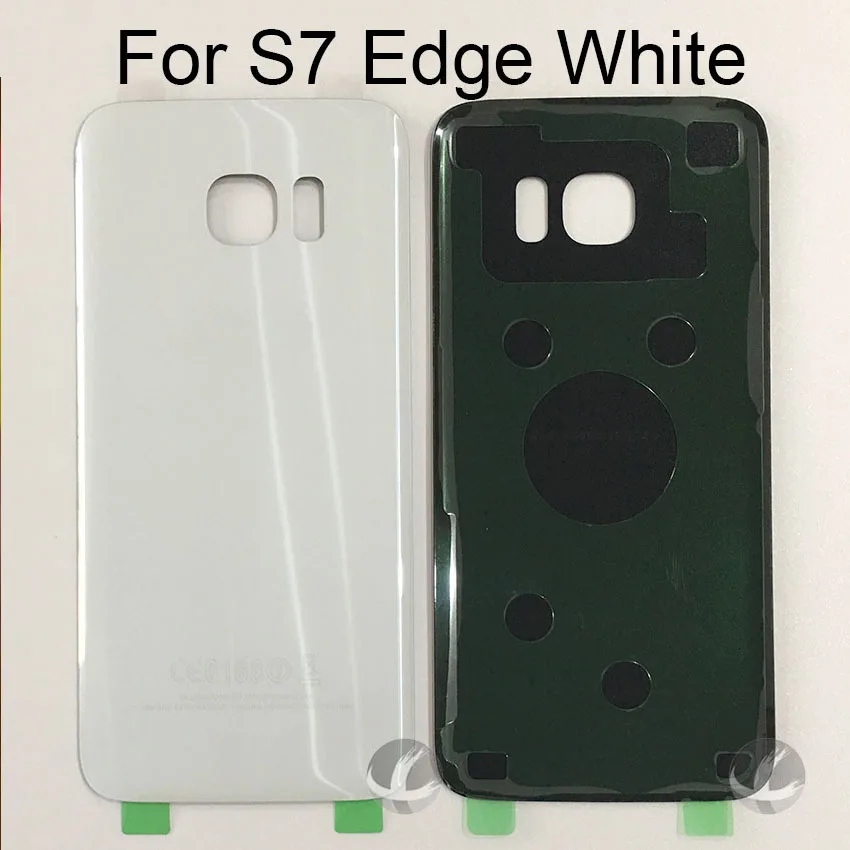 Задний стеклянный корпус+ клей для samsung Galaxy S7 Edge G935F G9350 задняя панель Крышка батарейного отсека с логотипом