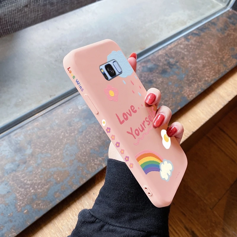 Чехол с противоударной мягкой тонкой задней крышкой для Samsung galaxy S7 Edge S8 Plus |