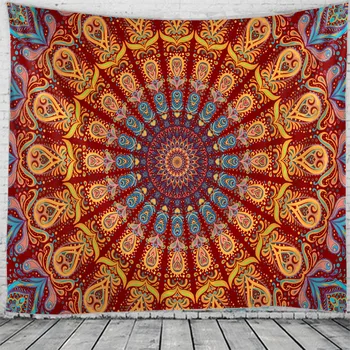 

Mandala witchcraft tapestry Hippie Macrame Tapestry Wall Hanging Boho decor Psychedelic Witchcraft Tapestry