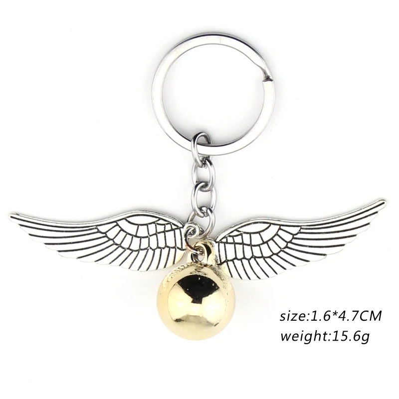 ZXMJ Harried Golden Snitch подвесной брелок в богемном винтажном стиле, подвеска в форме ангельских крыльев, брелок для мужчин wo