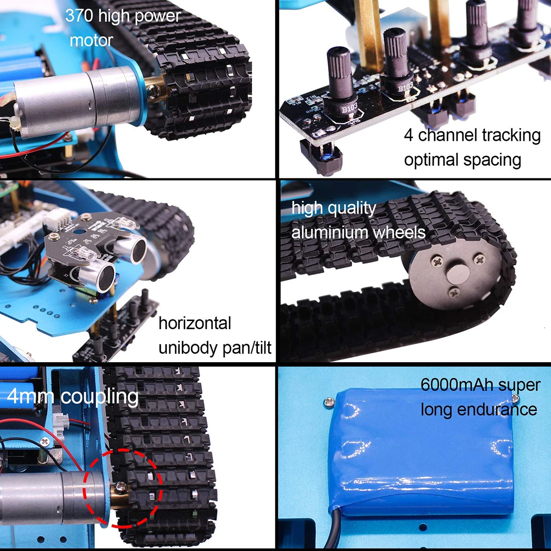 Гусеничный Танк умный Роботизированный комплект Bluetooth видео Программирование электронная игрушка DIY самобалансирующийся автомобиль робот комплект с Raspberry 4B(4G