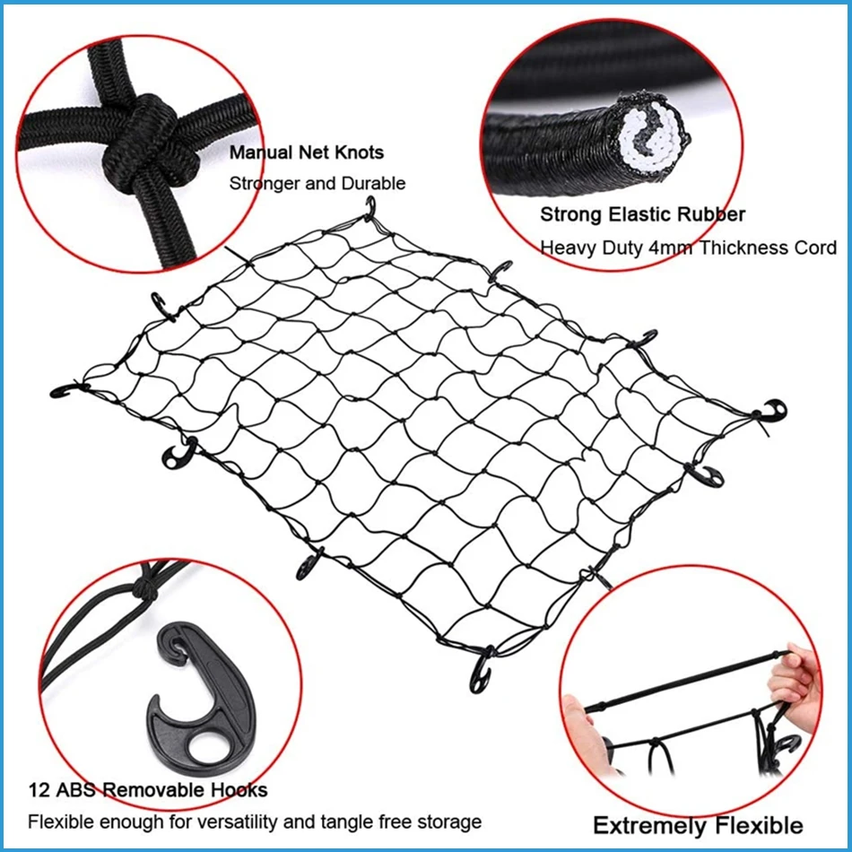 最新作 Stretches 4' x 3' Net Cargo Rack Roof 90x120cm to 8 x 6' RoofRacks&Boxes
