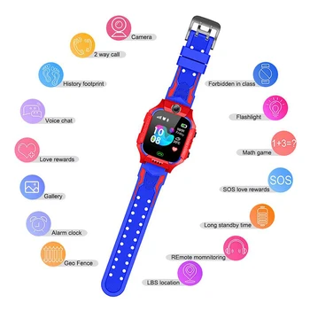 

Z6 For IOS Android Bracelet Children Smart Watch Kid Watches GPS Tracker Camera SOS Call Reminder смарт часы детские