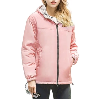 

Winter Coat Women Solid Loose Hooded Jackets Short Outfit Thick Outerwear Coat