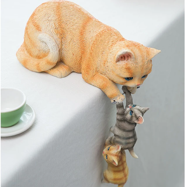 Statue en résine d'un grand chat assis disponible en 25 coloris - Déco et  Artisanat