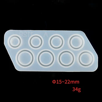 

Flat Rings Mold Collection Square Resin Mold Handmade DIY Making Ring Jewelry Silicone Mold Crystal Epoxy ring Mould