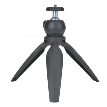 

Portable Tabletop Tripod Height Ajustable with Detachable Ball Head and Mobile Phone Clamp Mini Tripod