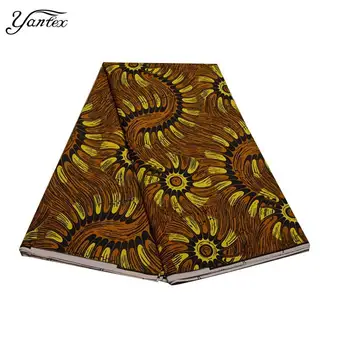 

YANTEX Ankara Prints African Wax Fabric 6 Yards Nigeria Ankara Veritable Real Wax Block Prints Fabric Tissu Africain For Dresses