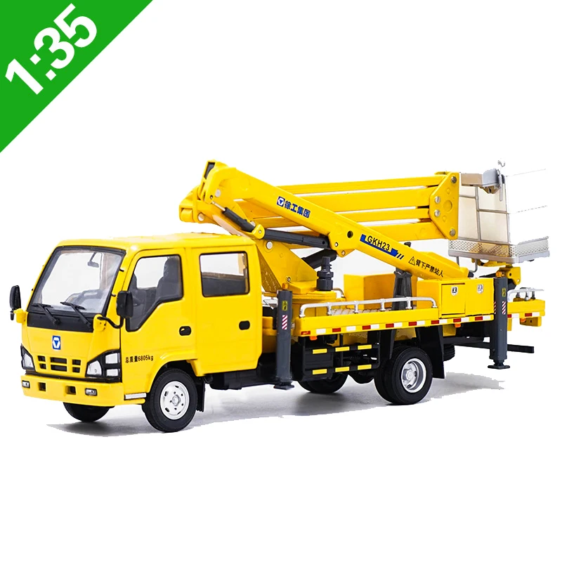 

1:35 scale Crane Folding Arm Cranes Ascending Machines Engineering Vehicles Metal Toys Diecast Alloy Cars kid Collection Artwork