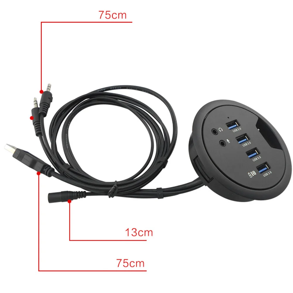 Ноутбук 4 порта сплиттер Внешний USB 3,0 адаптер настольная ступица стерео звук высокоскоростной компьютер