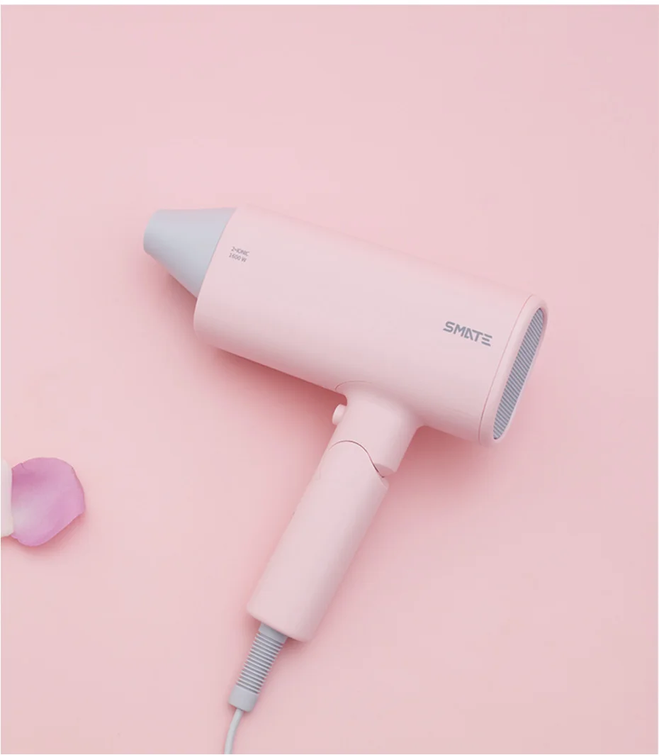 Xiaomi SMATE, складной фен с ручкой, бытовые парикмахерские инструменты, фен для горячей и холодной воды, 220 В, 1600 Вт, отрицательный ион для дома и путешествий
