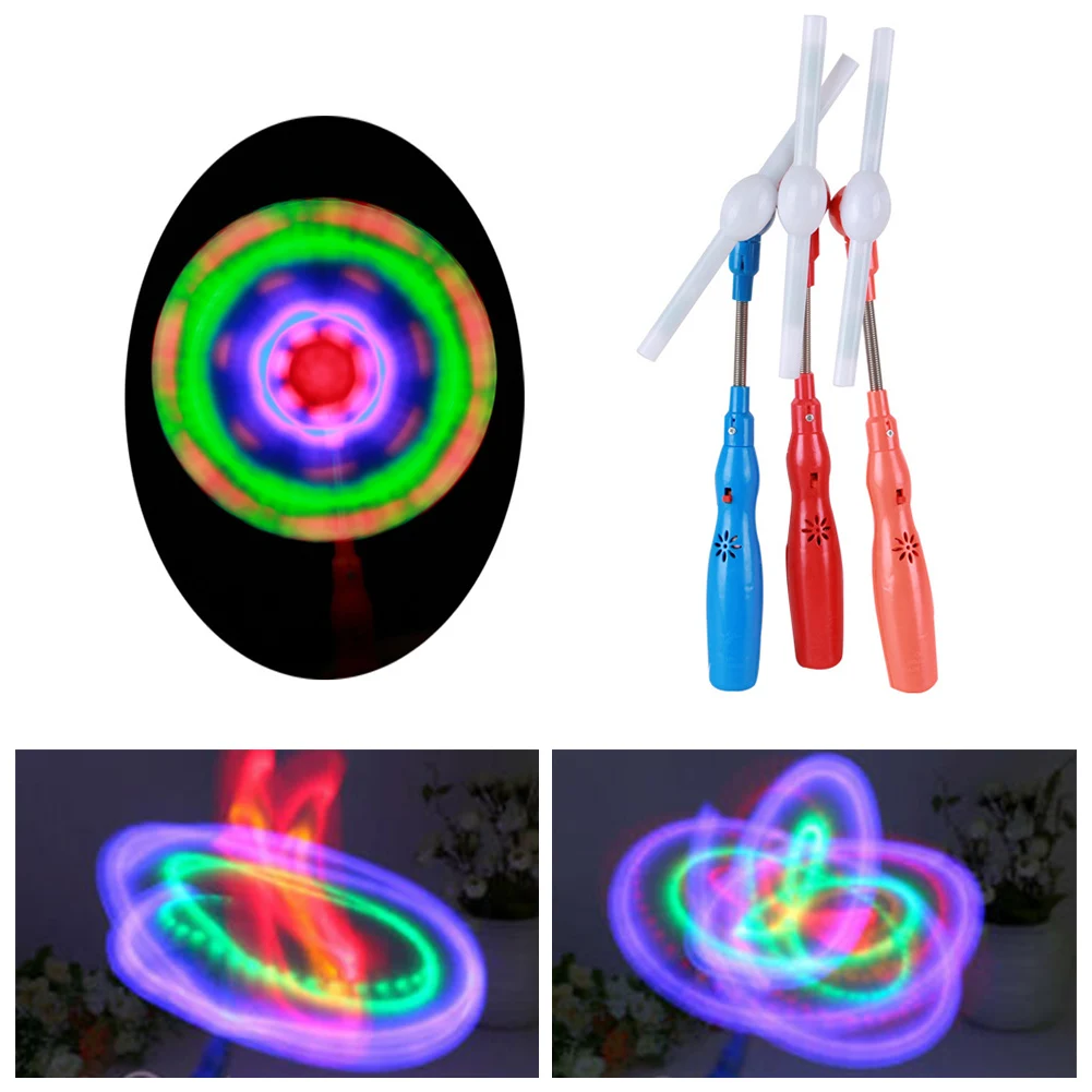 1x Flashing Light Up LED Spinning Windmill Glows Child Toy Fashion Music Present Diverse Colors And High Quality Friendly Populr |