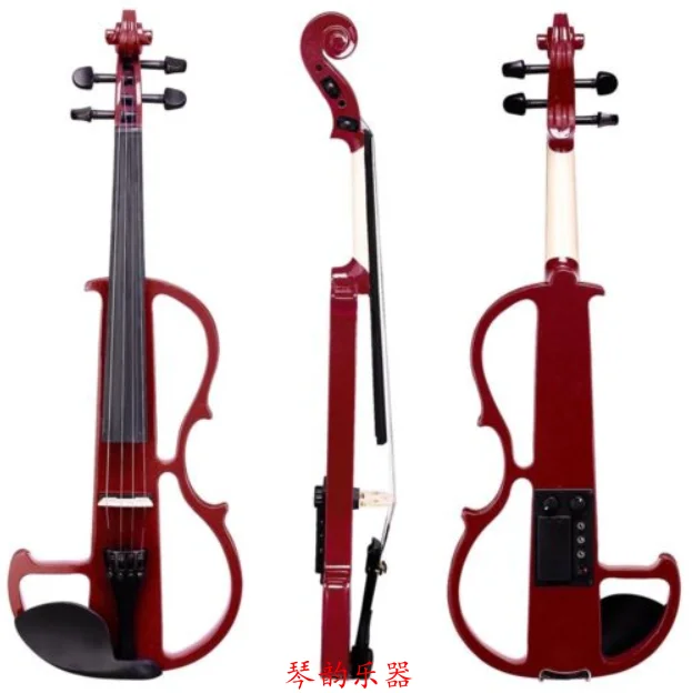 Электрическая Скрипка 4/4 Ebony профессиональная производительность с гарнитурой Bluetooth аккомпанемент начинающих струнный инструмент - Цвет: Style 2