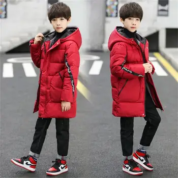 

-30 degree Children cold Winter Plus velvet Jackets for Boys clothes Snowsuit Kids Parka Warm Thicken Coat Teen outwear