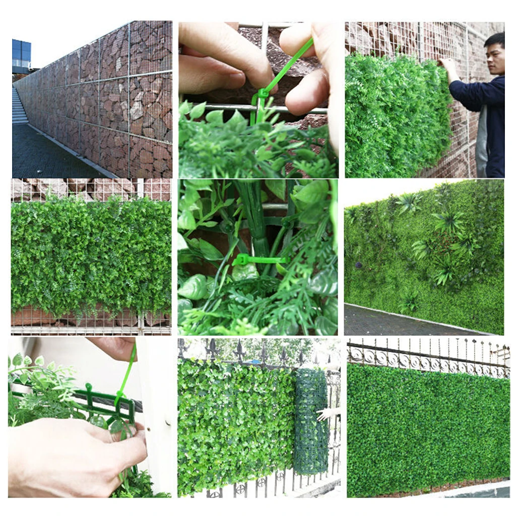 60x40cm Hedge Indoor Outdoor Plants Flower Turf Lawn Topiary Greenery Wall Panels Wedding Garden Background Decor,60x40cm
