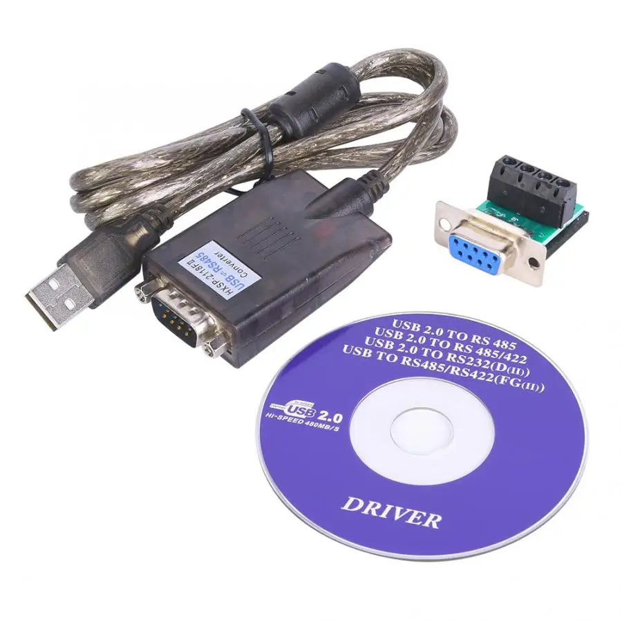 Адаптер USB2.0 к RS485 промышленный Оптический изолированный адаптер последовательного порта 1,5 м длинной модели F Регулируемый адаптер питания