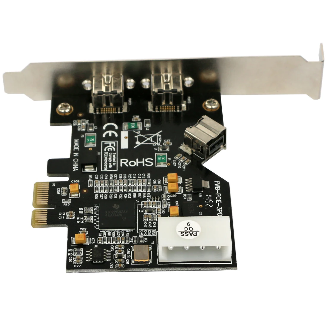 Плата расширения PCIe PCI E x1 на 3 порта 1394B для FireWire 800 IEEE 1394 B 2 + 1 Карта контроллера