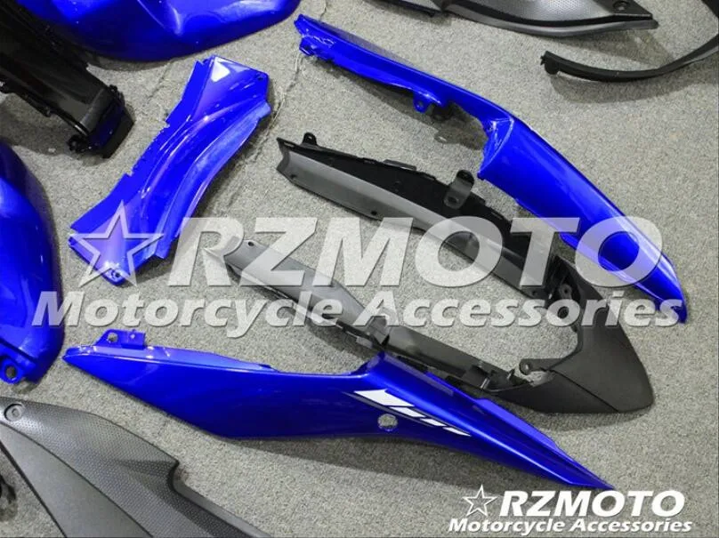 Стиль ABS литьевая форма мотоцикл Обтекатели подходит для YAMAHA R3 R25- 15-19 Кузов Набор на заказ синий черный
