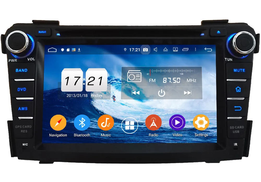 Klyde 4G wifi Android 9,0 Восьмиядерный 4 Гб ОЗУ 64 Гб ПЗУ DSP BT RDS автомобильный DVD мультимедийный плеер Радио стерео для hyundai I40 2011