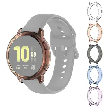 

New Protective Case For Samsung Galaxy Watch Active 2 40/44mm TPU HD Full Screen Smart watch Protector Frame Cover Shell