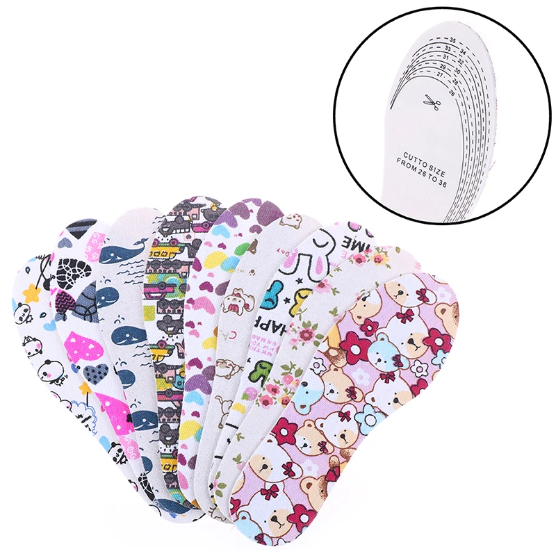 Детские стельки из пены с эффектом памяти Удобные для обуви милые Мультяшные