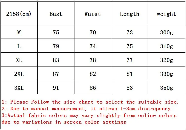 8181 size chart