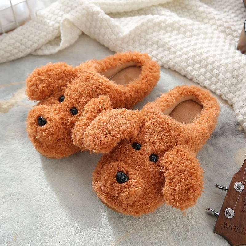 Cute Animal Slipper For Women Girls Fashion Kawaii Fluffy Winter Warm Slippers Woman Cartoon Milk Cow House Slippers Funny Shoes Funny Children Parent Adult Slippers House Slippers