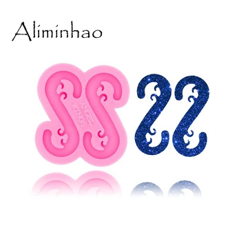 

DY0447 Shiny Glossy Hook Mould Crafting Buckle Silicone Mold Epoxy Resin Table