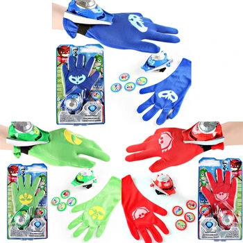 

PJ Masks Birthday Party Christmas KIds Toy PJ Mask Costume Cosplay Glove Launcher Toys for Children Gifts S77
