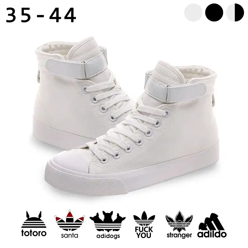 white canvas shoes with velcro