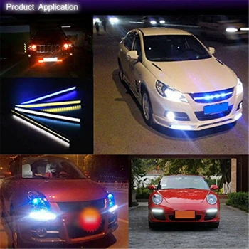 

Replacement Daytime Running Light Blue Bulb 4pcs Lamps 17CM Super Bright Ultra-thin