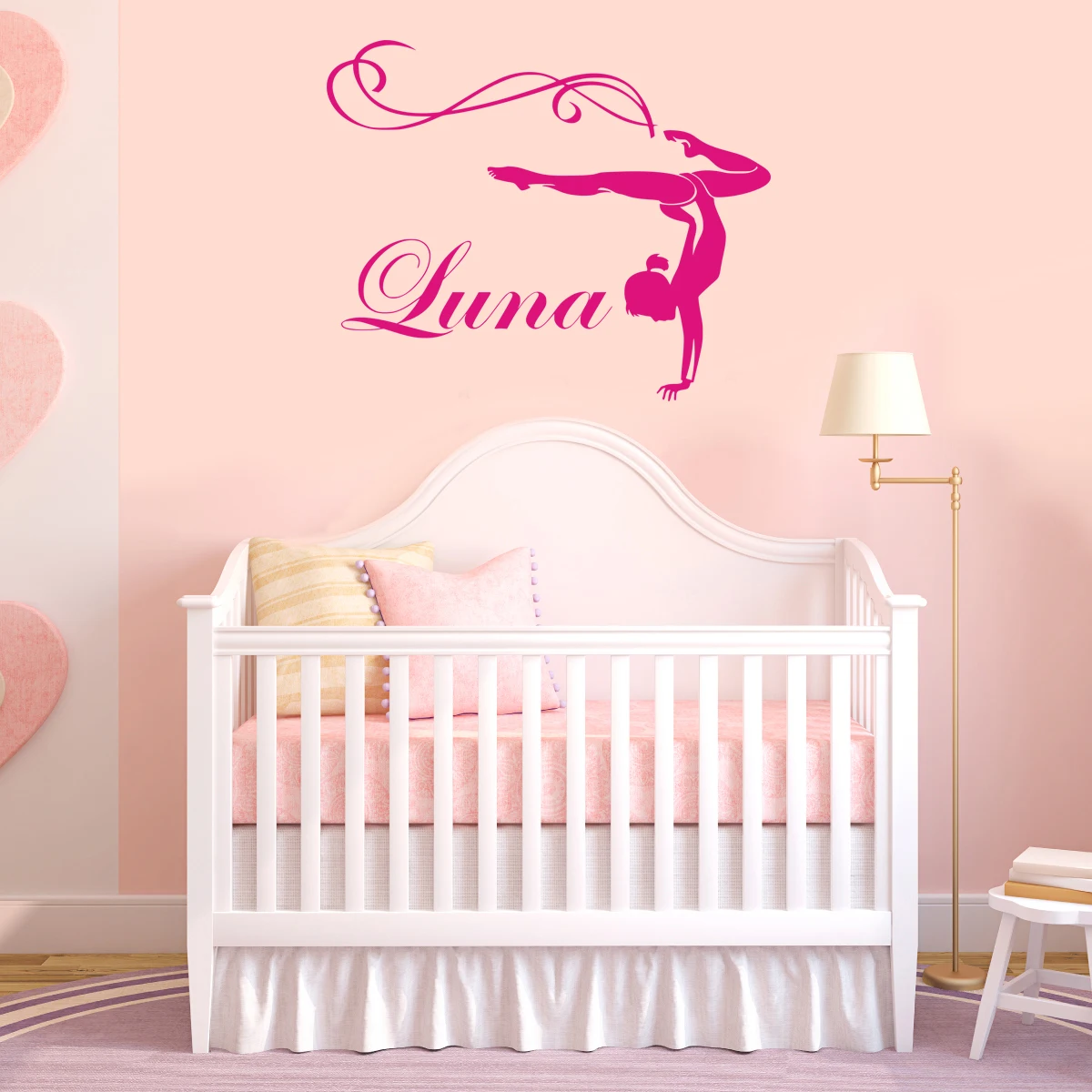 

Ballet Dancer Personalized Customizable Name Wall Sticker Decal Mural Baby Nursery Girls Bedroom Decoration