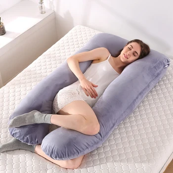 

New side Sleeping Support Pillow For Pregnant Women Body Cotton U Shape Maternity Pillows multifunction YYF015