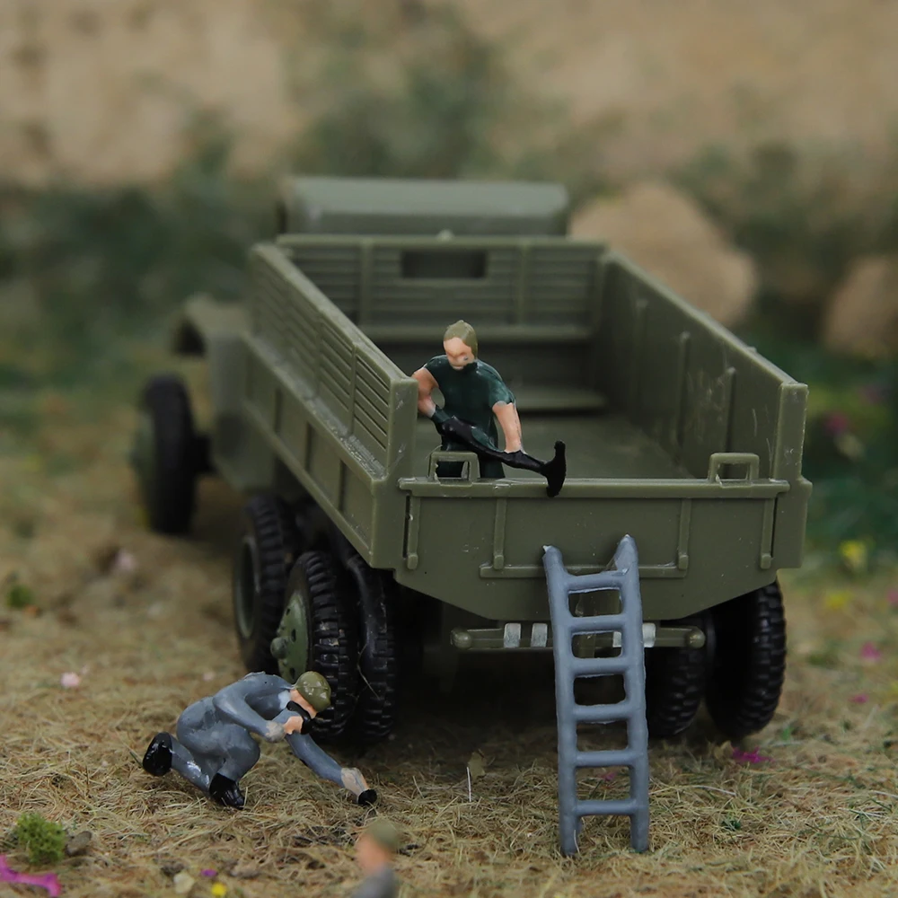25pcs/lot HO 1:87 Scale Miniature Workers Model DIY Model Making Railway Train Architectural Figures with Ladders for Diorama 5