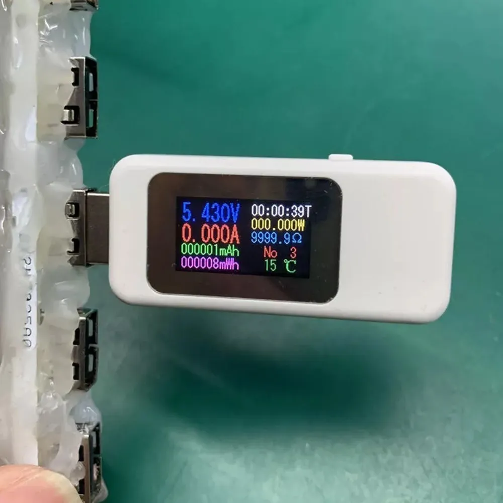Цифровой USB тестер с ЖК-дисплеем напряжения тока измеритель мощности таймер