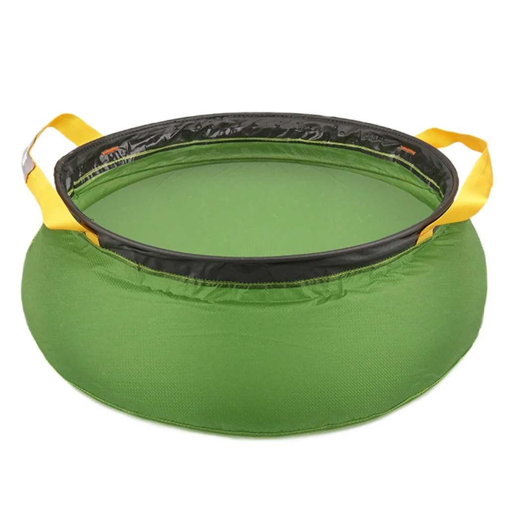 12L Outdoor Foldable Travel Camping Festival Basin Sink Washing Bag Water Pot Camp Cooking Supplies