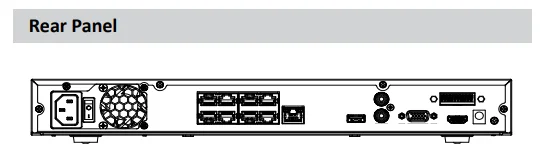  Dahua 8 canales NVR 1U 8 puertos de PoE grabadora de vídeo de red AI 2 HDD Smart H.265 + hasta 12 f